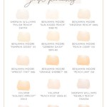 A Comprehensive Guide To The Best Peach Paint Color Charts