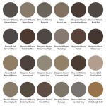 Shades Of Brown Paint Color Chart